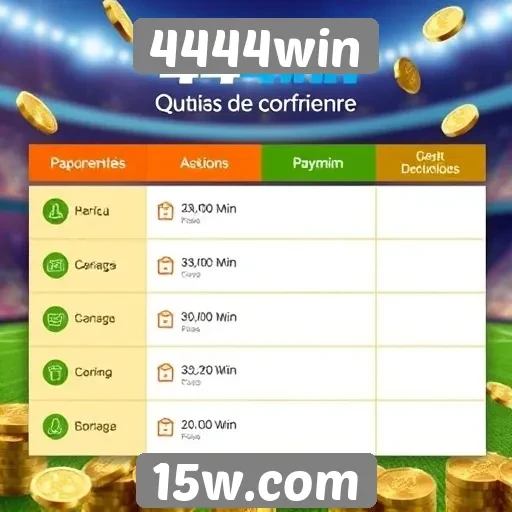 Explorando as opções de pagamento do 4444win