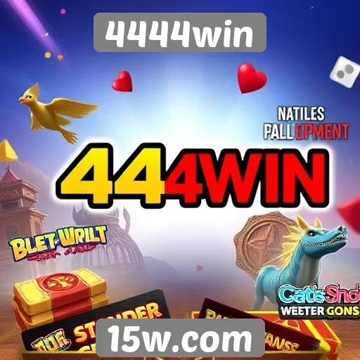 Variedade de jogos disponíveis na plataforma 4444win